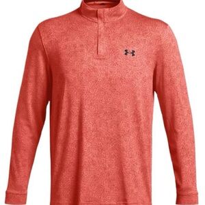 Under Armour Men's Heathered Red Long Sleeve Tee